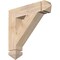 Ekena Millwork Traditional Arts & Crafts Smooth Bracket, Douglas Fir, 3 1/2"W x 18"D x 18"H BKT04X18X18TRA03SDF - alternate 1